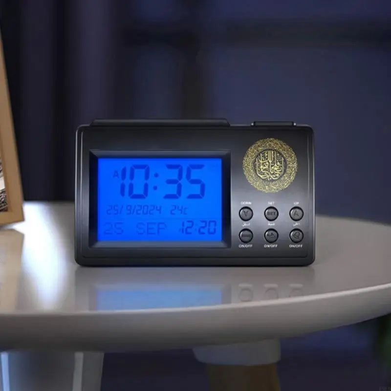 "SPECIAL RAMADAN" 2026 Nouvelle horloge chronomètre Azan Affichage LCD avec alarme prière option répétition minuterie prière