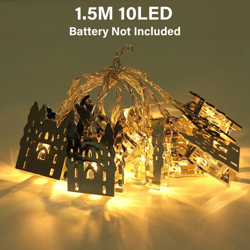 "SPECIAL RAMADAN" Eid Mubarak Moon Star Light String Ramadan décoration 2025 pour la maison musulmane Islam Party Decor Ramadan Guirlande lumière Al-Fitr cadeaux