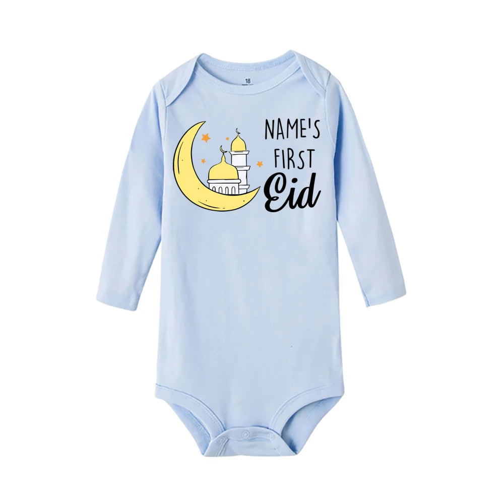"SPECIAL RAMADAN" Personalized Baby Romper, First Eid Bodysuit with Name, Baby Outfit for Ramadan, Personalized Baby First Eid Romper Custom Name Newborn Eid Bodysuit Infant Ramadan Jumpsuit Islamic