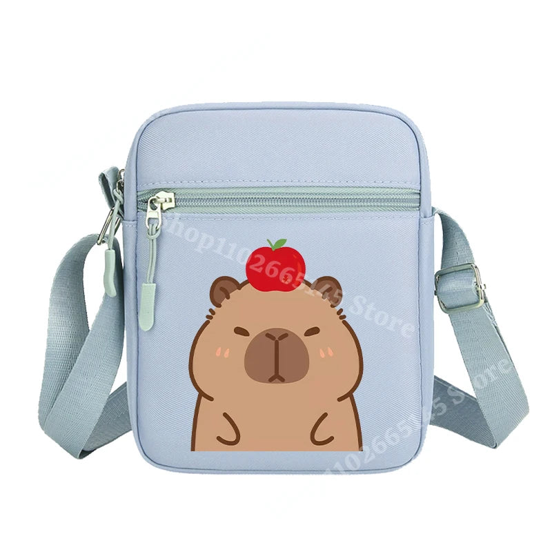 Capibara Crossbody Bag Kids Kawaii Capybara Shoulder Bag Girls Boys Travel Messenger Pouch New Outdoor Sport Purse Children Gift