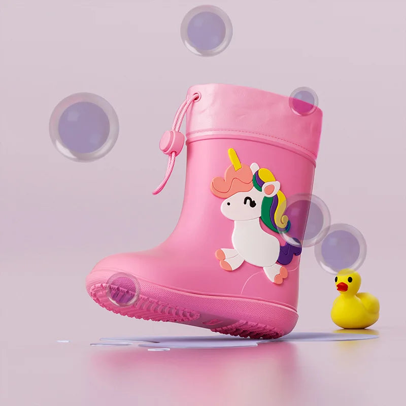 "CHAUSSURE" Bottes enfants fille garçon  de pluie imperméable tendance