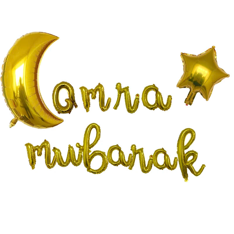 "SPECIAL RAMADAN" 1 ensemble de ballons lune étoile pour musulman EID Mubarak Festival maison bricolage décoration Ramadan Kareem enfants fête d'anniversaire Ballon Globos