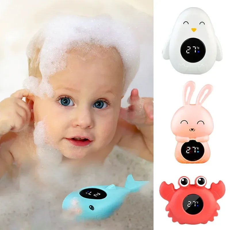 "ACCESSOIRE" Compteur de température de bain pour bébé, eau numérique flottante, affichage LED, testeur de température, dessin animé de sécurité