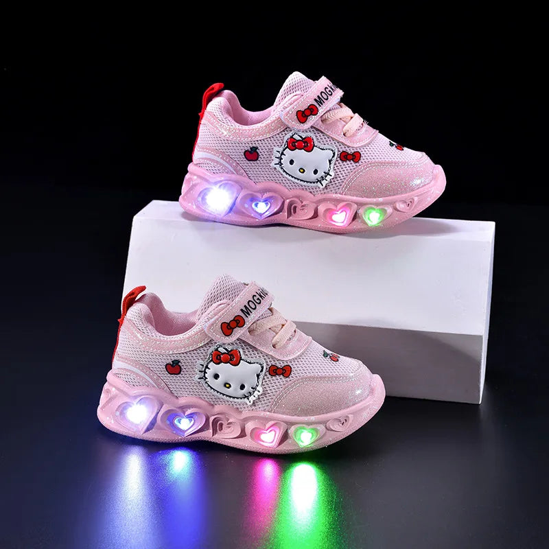"CHAUSSURE" Chaussures décontractées pour enfants filles lumière LED dessin animé taille 21-30