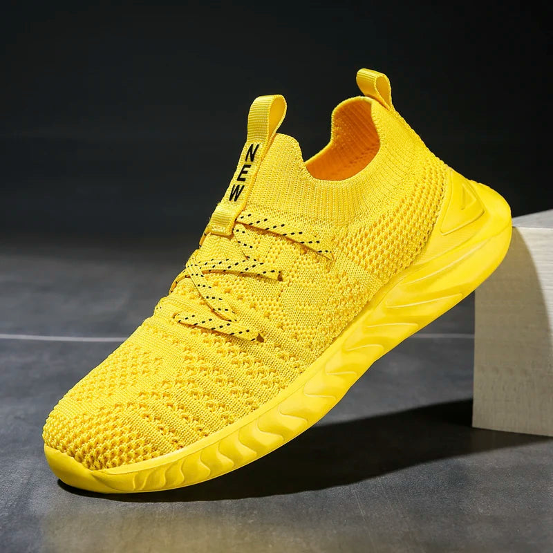 Four Seasons Children's Casual Sports Shoes with Mesh Breathable One Step Running Shoes