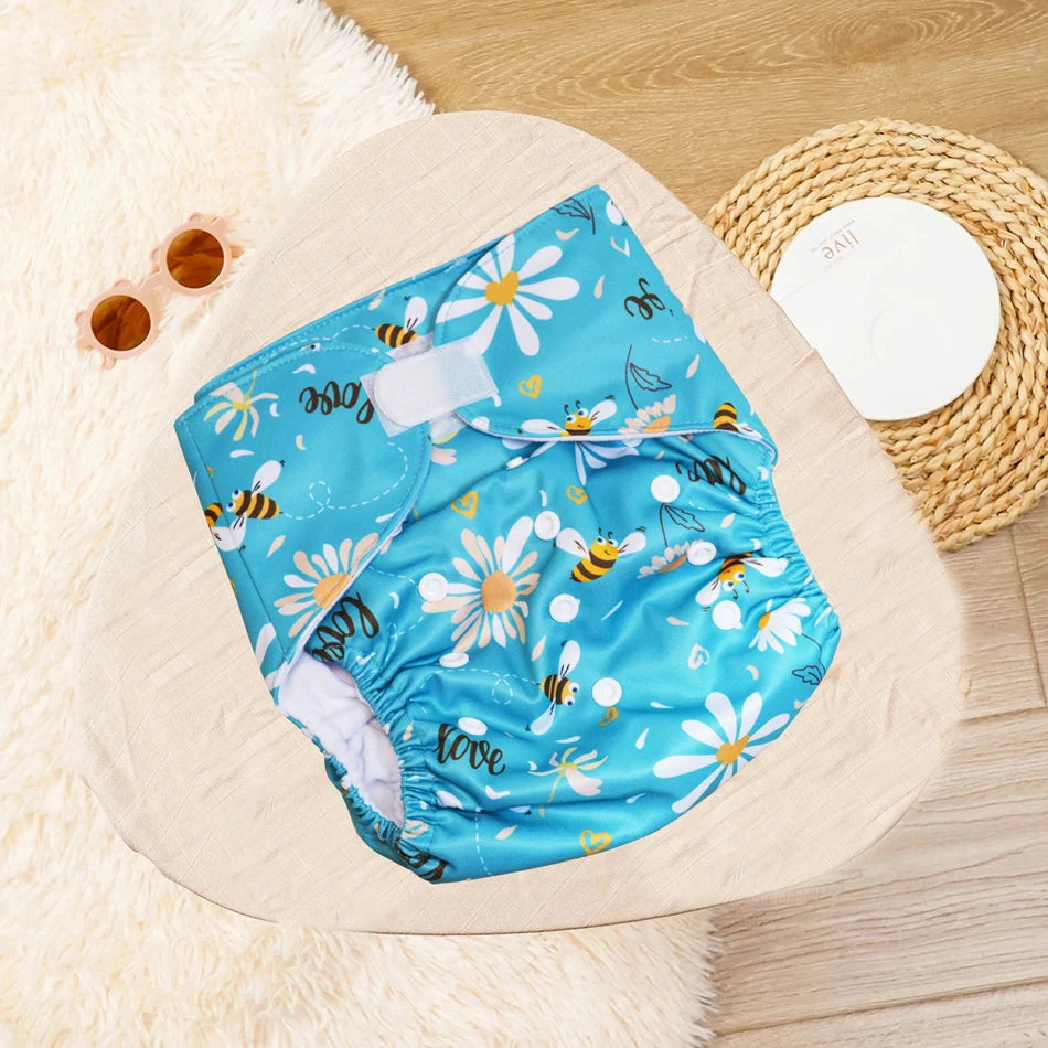 EezKoala Big  XL Ecological Cloth Diaper Washable  Adjustable Nappies Reusable  Cloth Diapers Cover Fit 2-5 Years Baby
