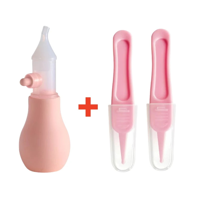 "ACCESSOIRE" Aspirateur Nasal en Silicone pour bébé, pompe d'aspiration, nettoyeur de nez pour enfants, dispositif de nettoyage du nez apaisant, outils de nettoyage Nasal