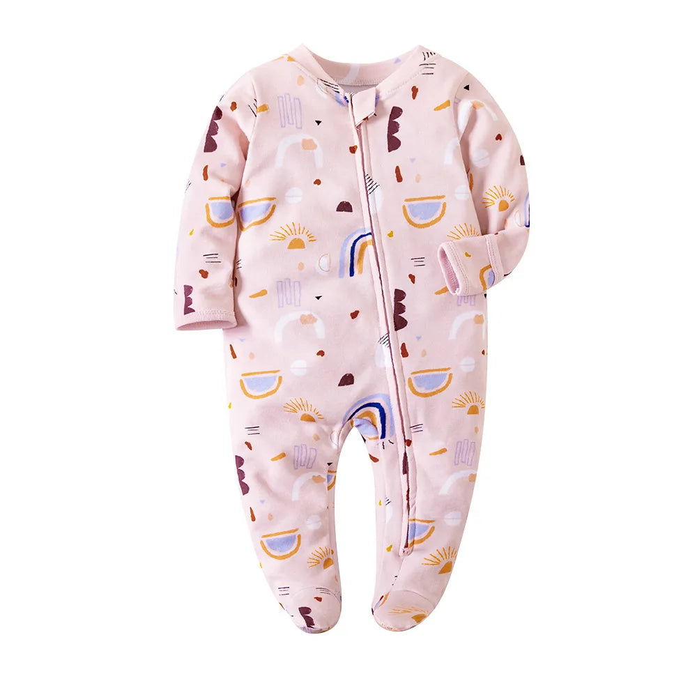 "COMBINAISON" Barboteuse en coton pour bébés, garçons et filles, combinaison avec fermeture éclaire
