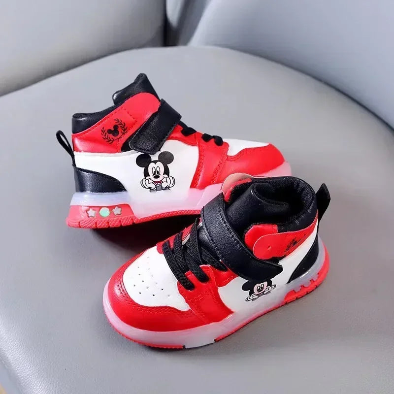 "CHAUSSURE" Chaussures lumineuses LED pour enfants 2026, motif Minnie et Mickey, pour garçons et filles
