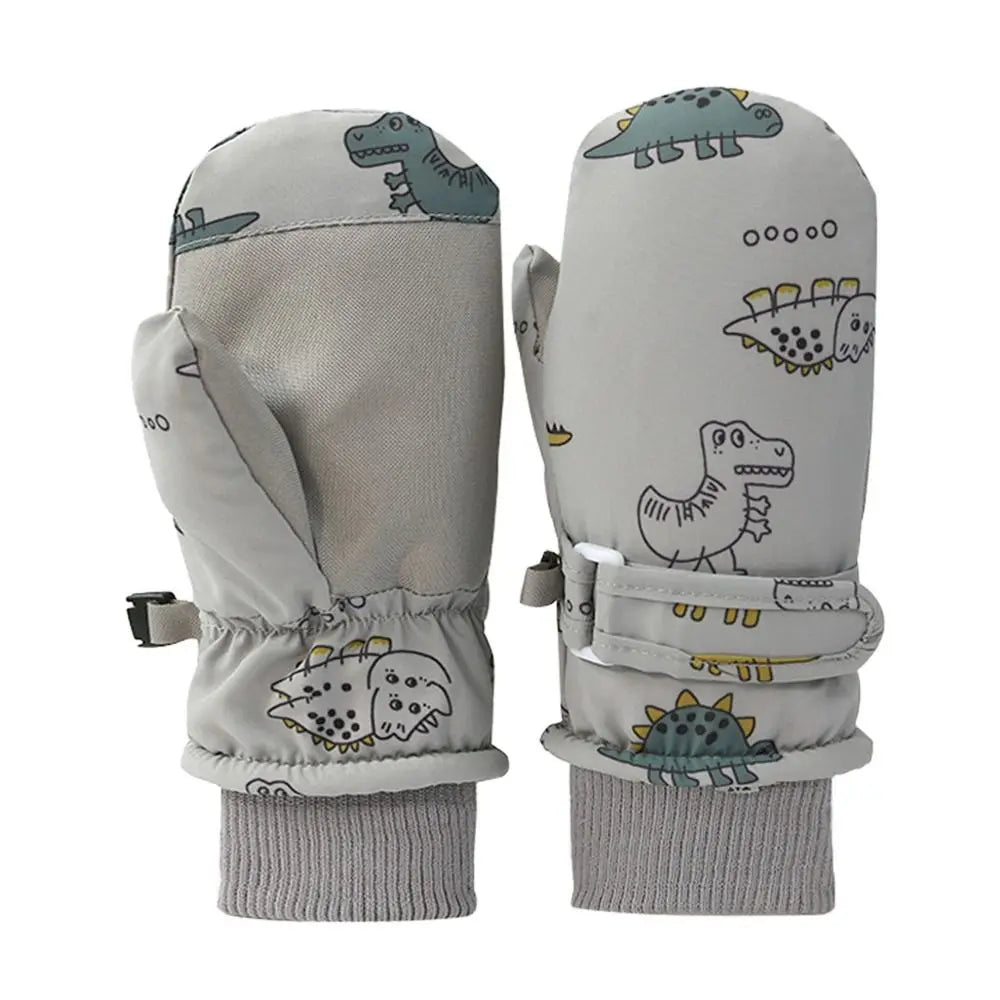 Waterproof Children Ski Gloves Windproof Non-slip Kids Cycling Gloves Snow Snowboard Thick Warm Sports Mittens Kids Boys Girls