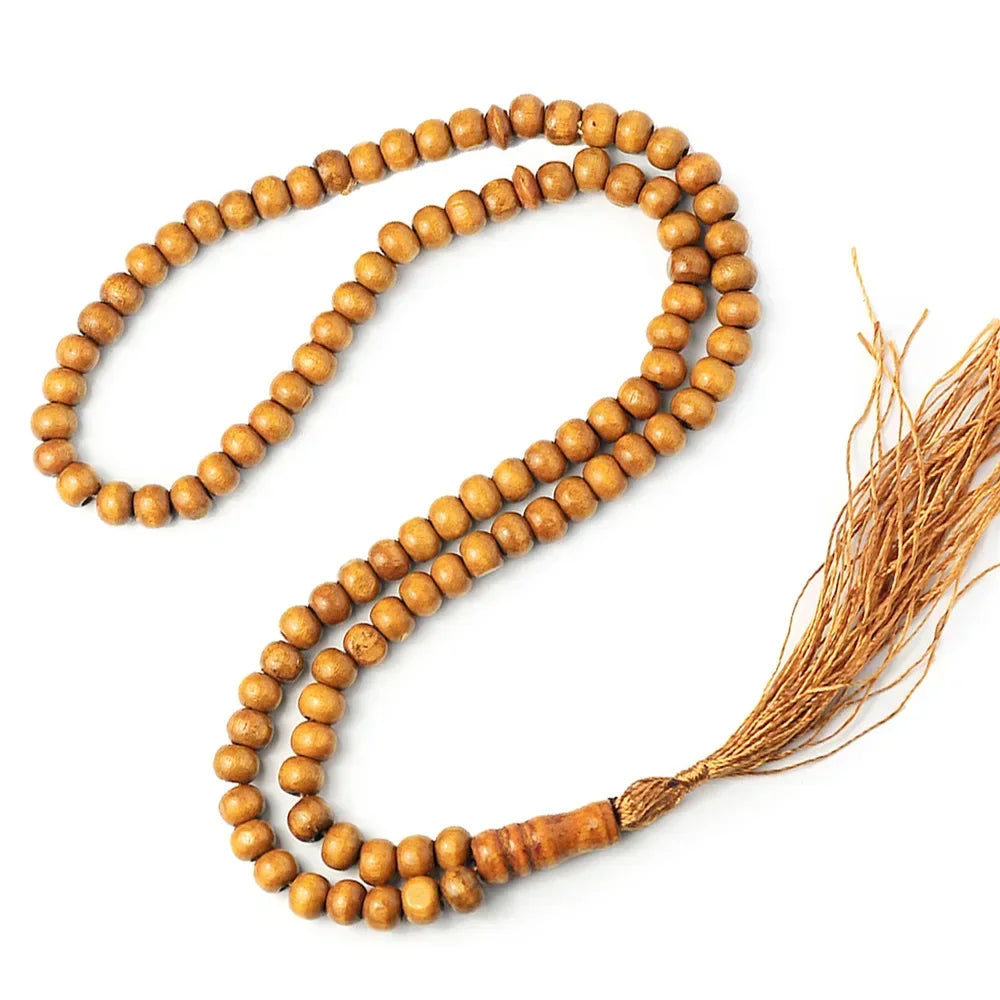 "SPECIAL RAMADAN" Perles de prière Tasbih en bois, 99 perles de prière musulmane, perles islamiques, déterminer, chapelet musulman, bracelet avec pompon, 1 pièce