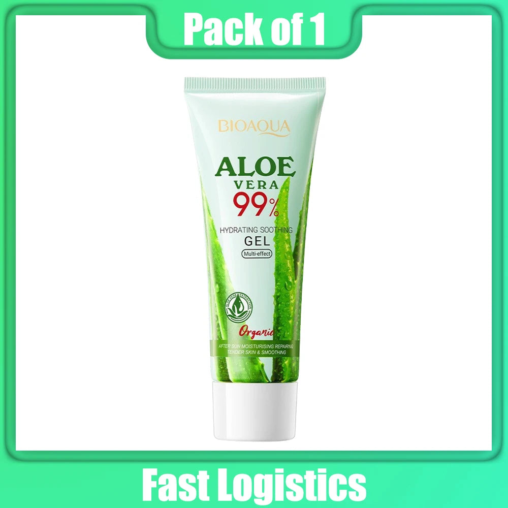 "SOIN" Gel apaisant à l'aloe vera pour le visage et  corps, hydratant, réparateur, soin contre les coups de soleil pour peaux sensibles