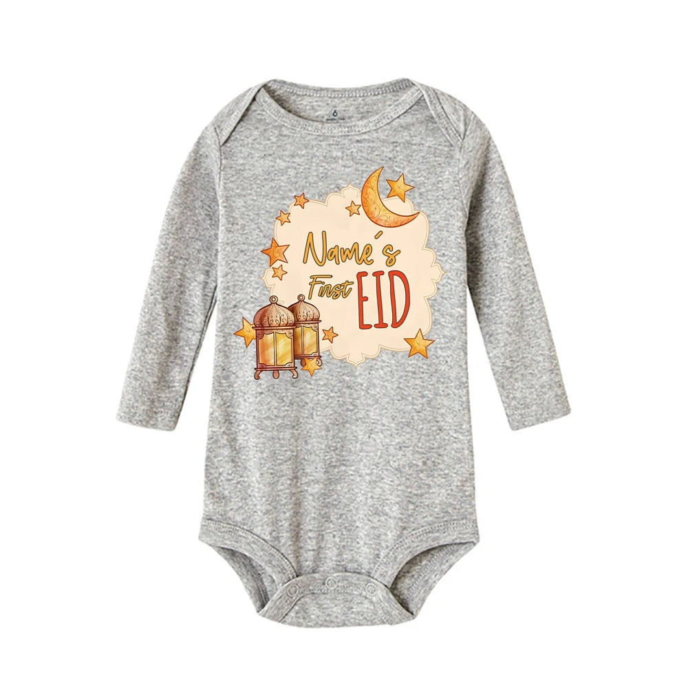 "SPECIAL RAMADAN" Personalized Baby Romper, First Eid Bodysuit with Name, Baby Outfit for Ramadan, Personalized Baby First Eid Romper Custom Name Newborn Eid Bodysuit Infant Ramadan Jumpsuit Islamic