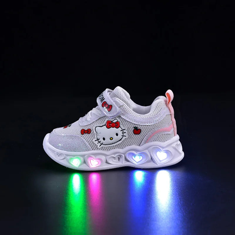 "CHAUSSURE" Chaussures décontractées pour enfants filles lumière LED dessin animé taille 21-30