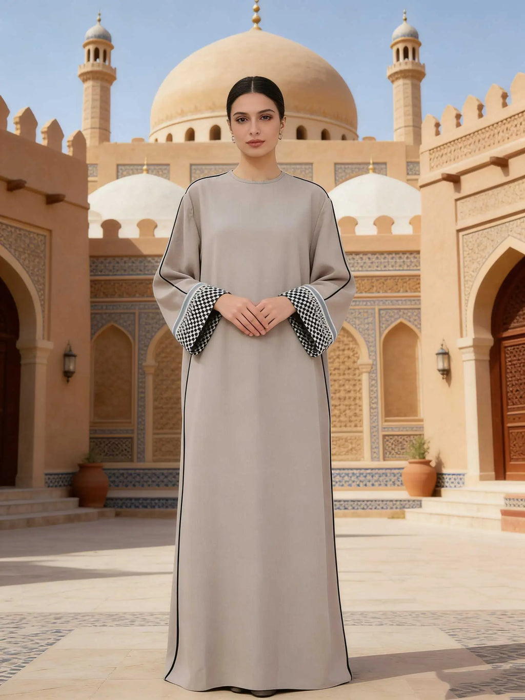 "SPECIAL RAMADAN" Elegant abayas for Muslim women from the Middle East, cardigan style, luxury dress; 2026 Ramadan Gorgeous Muslim Middle East Abayas Women Elegant Cardigan Fashion Robe Dubai Luxury Eid Islam Long Dress