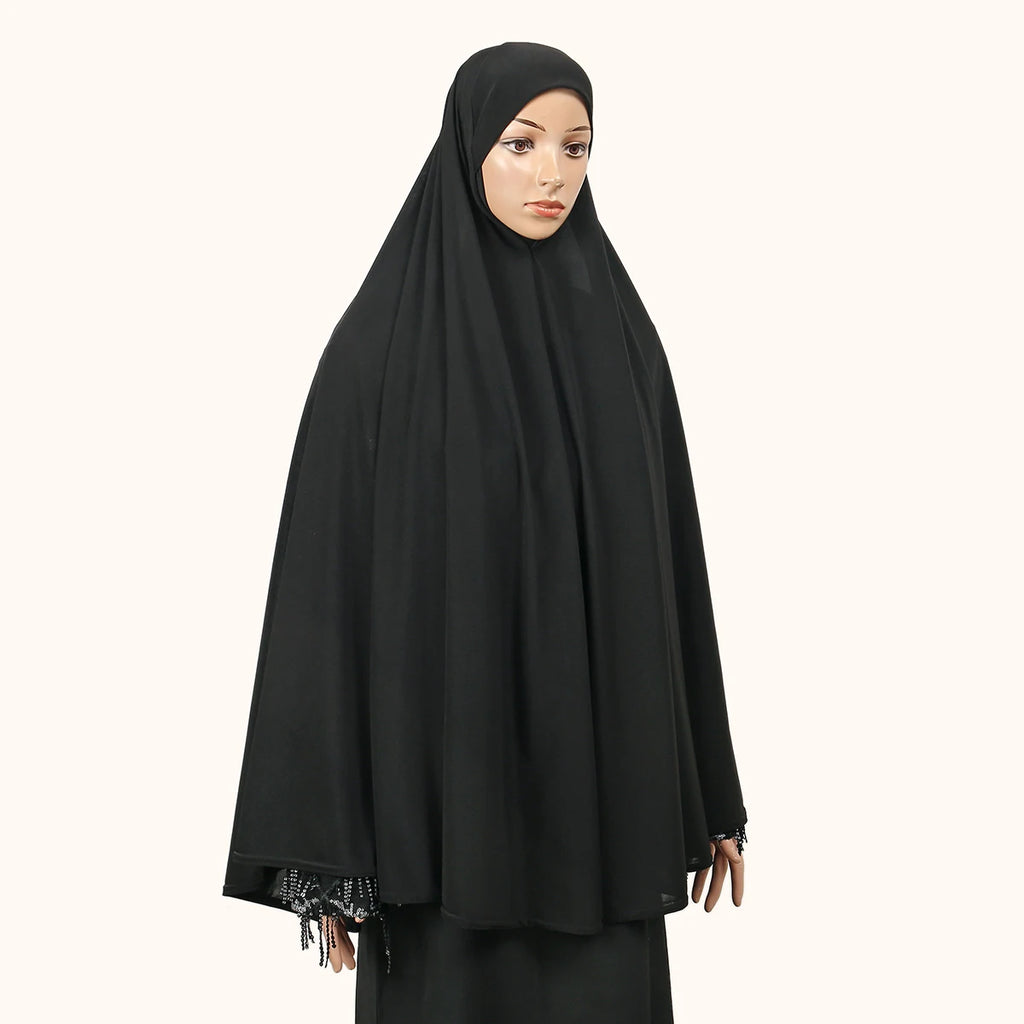 "SPECIAL RAMADAN" Abayas pour femmes musulmanes, couverture complète, Hijab intérieur en coton de qualité supérieure, Hijab en chanvre, robe de prière du Ramadan
