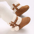 Baby Shoes With Soft Soles For Warmth 0-12 Months Old Baby Cotton Winter Socks and Shoes With Fleece Before Learning To Walk