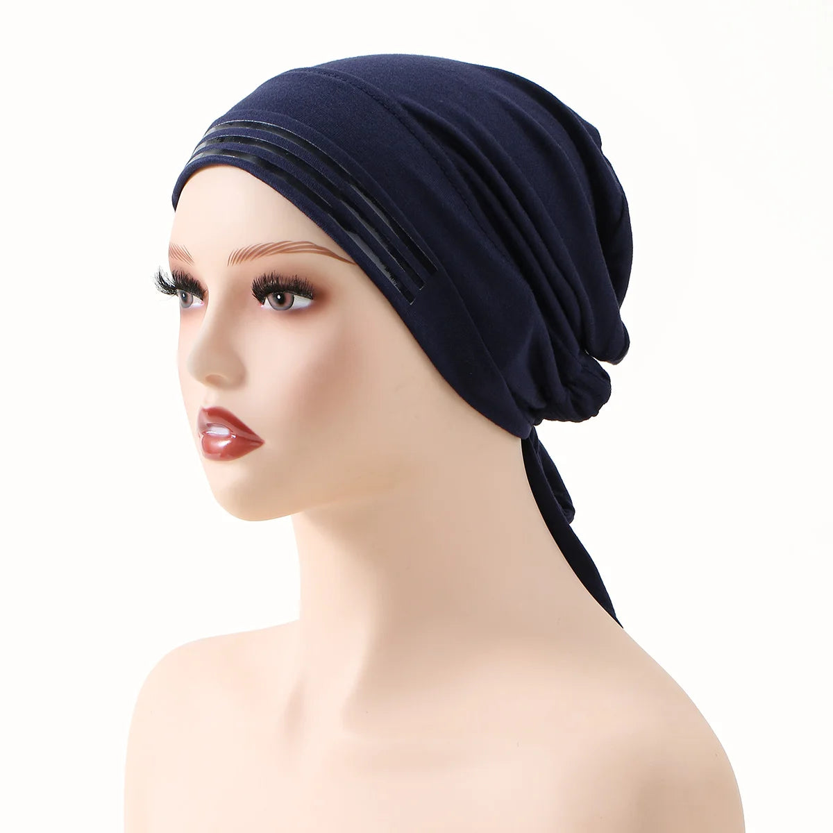 "SPECIAL RAMADAN" Casquette Hijab musulmane instantanée, couleur unie, avec bandes antidérapantes, sous-capuchon pour Ramadan, écharpe, Turban extensible, couvre-chef islamique
