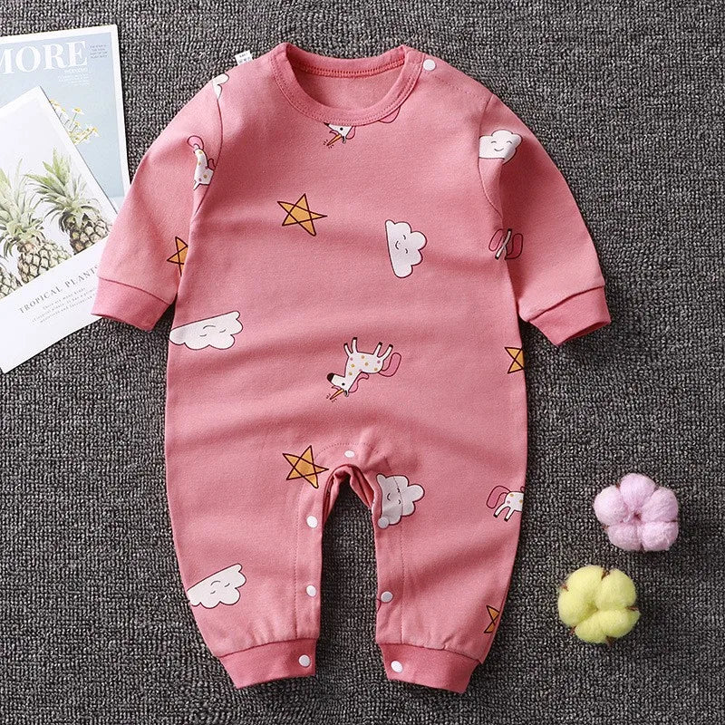 "COMBINAISON" Pour bébé de 0 à 2 ans, manches longues, sous-vêtements de printemps et d'automne pour nouveau-né, 0-2 Age Baby Clothes Cartoon Long Sleeve Climbing Clothes Spring Autumn Newborn Underwear
