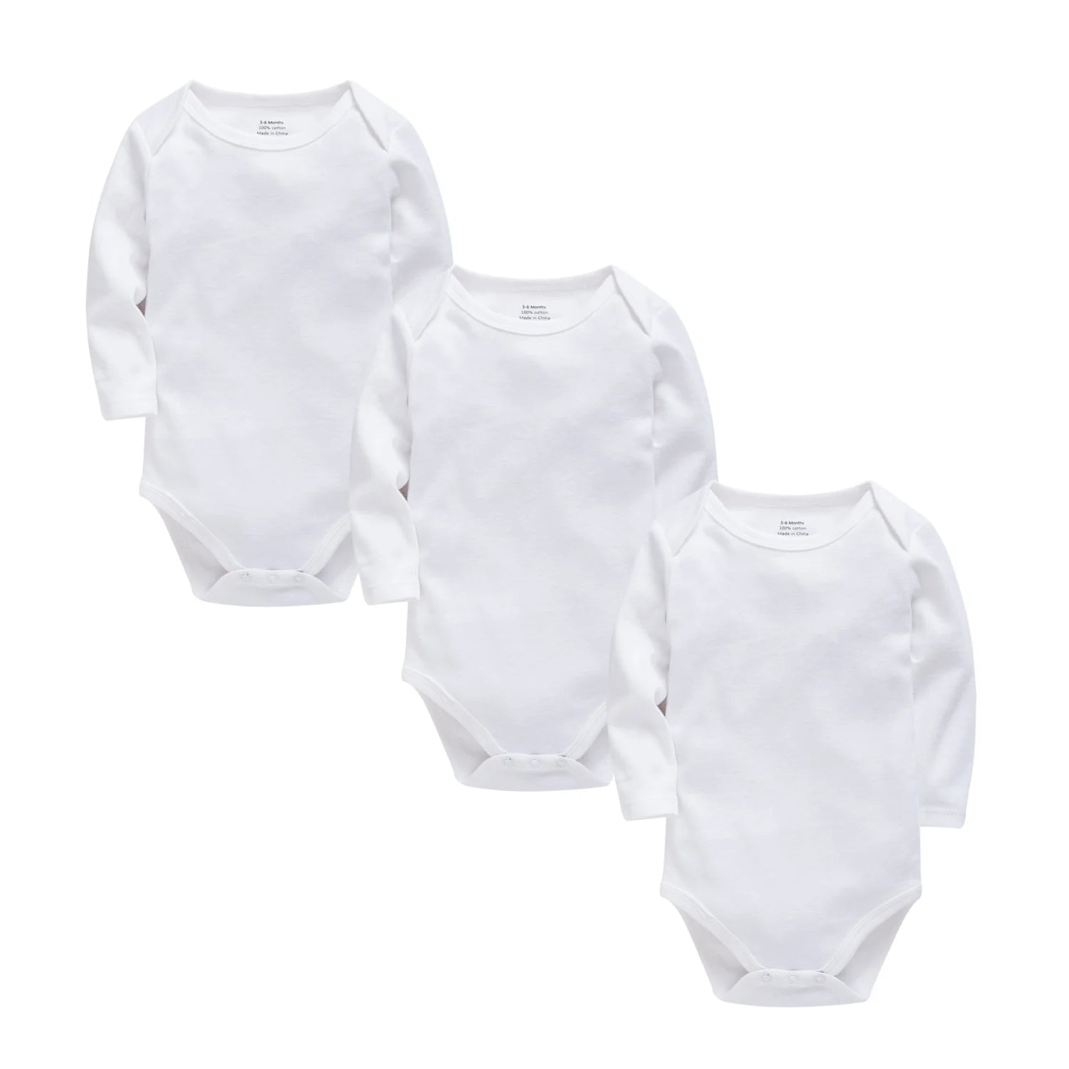 "COMNINAISON" Lots Body bébé unisexe, combinaison une pièce en coton doux à manches longues