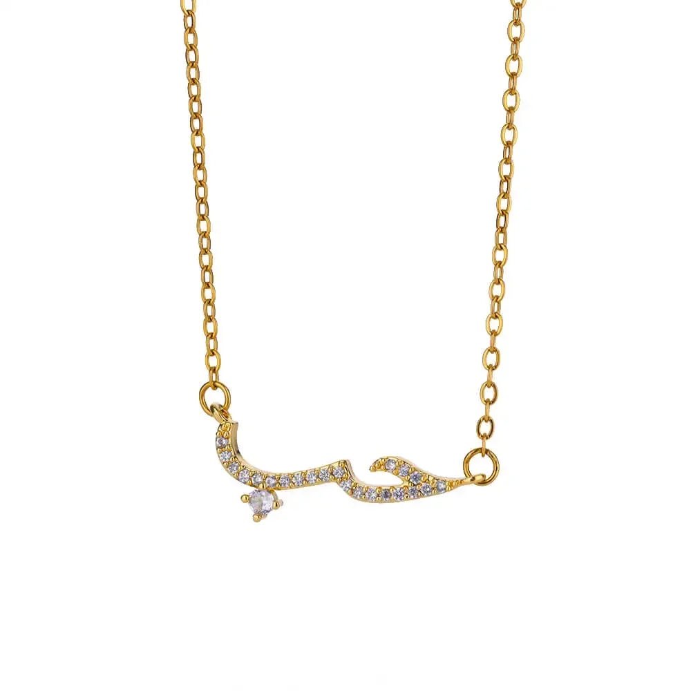 "SPECIAL RAMADAN" 1pc coeur Allah colliers pour femmes bijoux islamiques en acier inoxydable arabe coran lettres tour de cou cadeau pour les musulmans Collier Femme