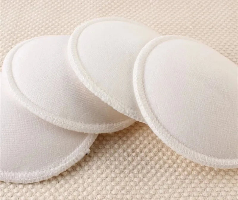"SOIN" Coussinets d'allaitement en bambou lavables et imperméables, réutilisables, lot de 4