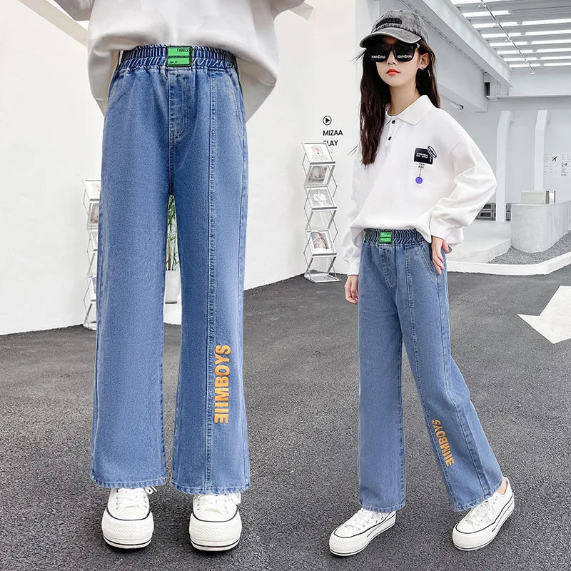 "VETEMENTS" Pantalons enfants, jean mode décontracté, Streetwear printemps, pantalons  filles