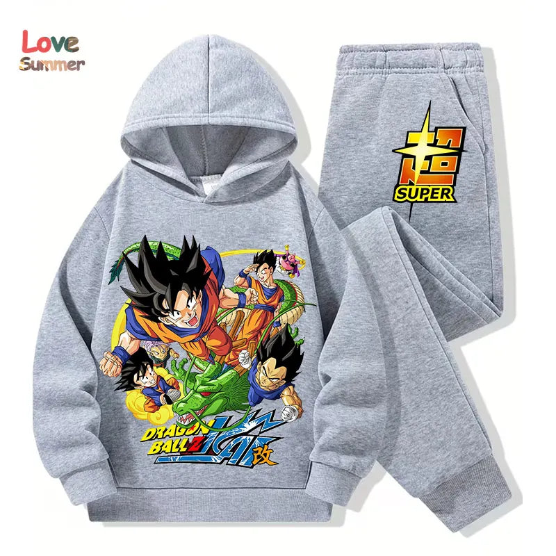 "VETEMENTS" Sweat à capuche pantalon 2pcs 3-14 ans enfants, survêtement DragonBall garçons filles