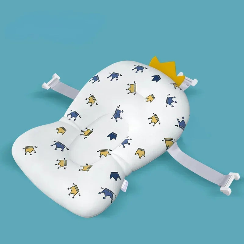 "ACCESSOIRE" Coussin de baignoire Portable pour bébé, réglable, coussin de douche, Support pour nouveau-né, tapis de siège pliable, siège de bain pour bébé, coussin d'eau flottant