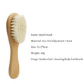 "ACCESSORY" New Baby Care Pure Natural Wool Wooden Baby Hairbrush; New Baby Care Pure Natural Wool Baby Wooden Hairbrush Newborn Comb Hair Bath Brush