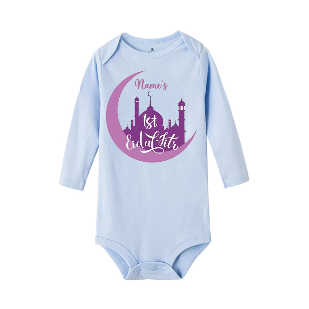 "SPECIAL RAMADAN" Personalized Baby Romper, First Eid Bodysuit with Name, Baby Outfit for Ramadan, Personalized Baby First Eid Romper Custom Name Newborn Eid Bodysuit Infant Ramadan Jumpsuit Islamic