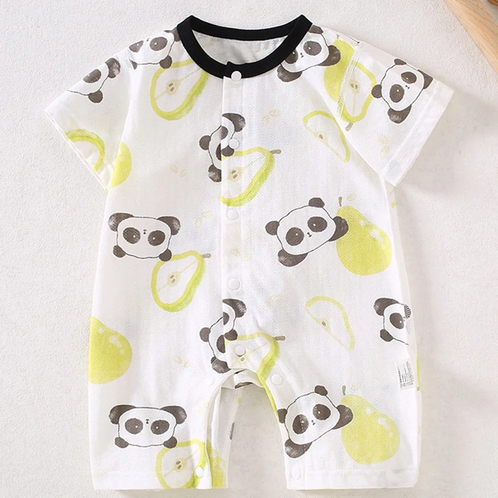 Baby Girl Romper Cotton Short Sleeve Summer Newborn Clothes Casual 1st Birthday Baby Boy Onesie New Arrival