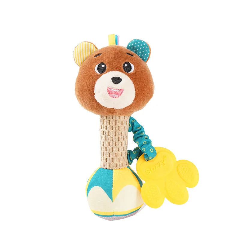 "JOUET" Hochet pour bébé, jouet de dentition en peluche pour bébés de 0 à 12 mois