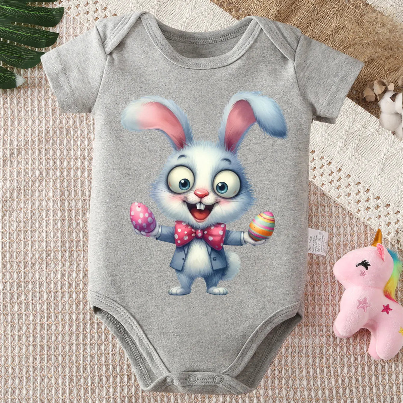 "COMBINAISON" Body 100% coton, imprimé, vêtements confortables pour bébé de 0 à 12 mois