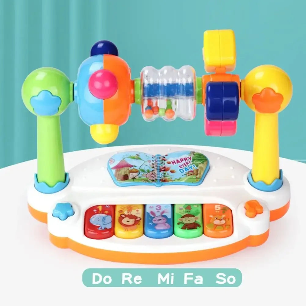 "JOUET" jeux éducatif, piano musical rotatif pour enfants avec lumières et sons