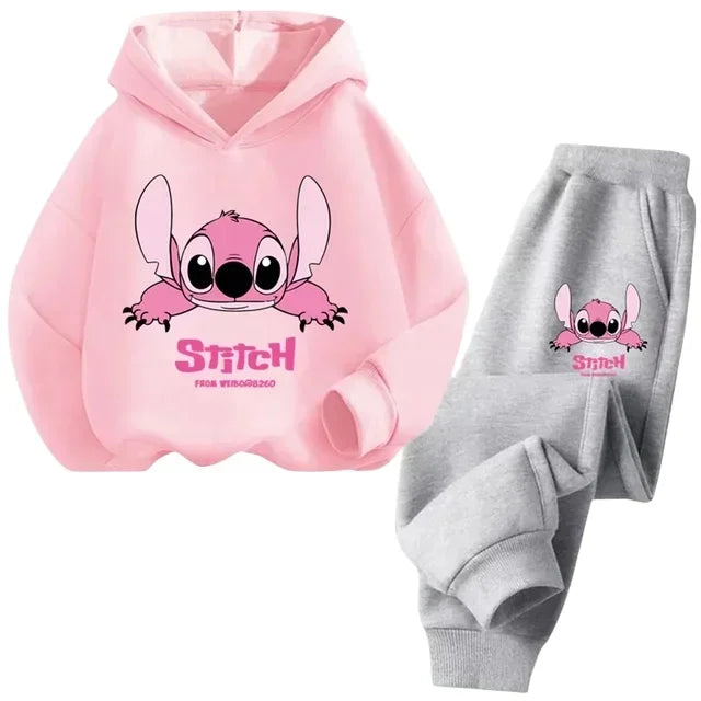 "VETEMENTS" NOUVEAU Sweat à capuche Stitch pour enfants, pull décontracté à motif dessin animé, garçons/filles
