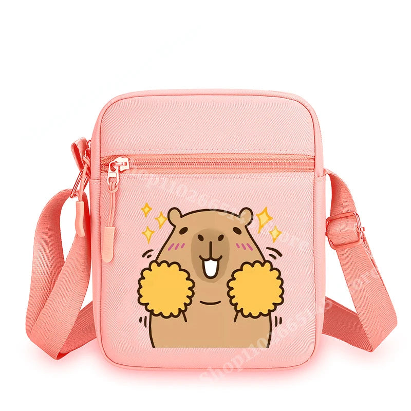 Capibara Crossbody Bag Kids Kawaii Capybara Shoulder Bag Girls Boys Travel Messenger Pouch New Outdoor Sport Purse Children Gift