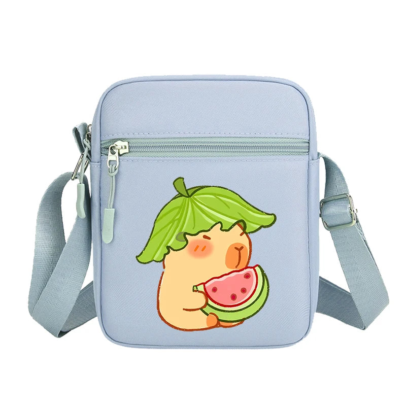 Capibara Crossbody Bag Kids Kawaii Capybara Shoulder Bag Girls Boys Travel Messenger Pouch New Outdoor Sport Purse Children Gift