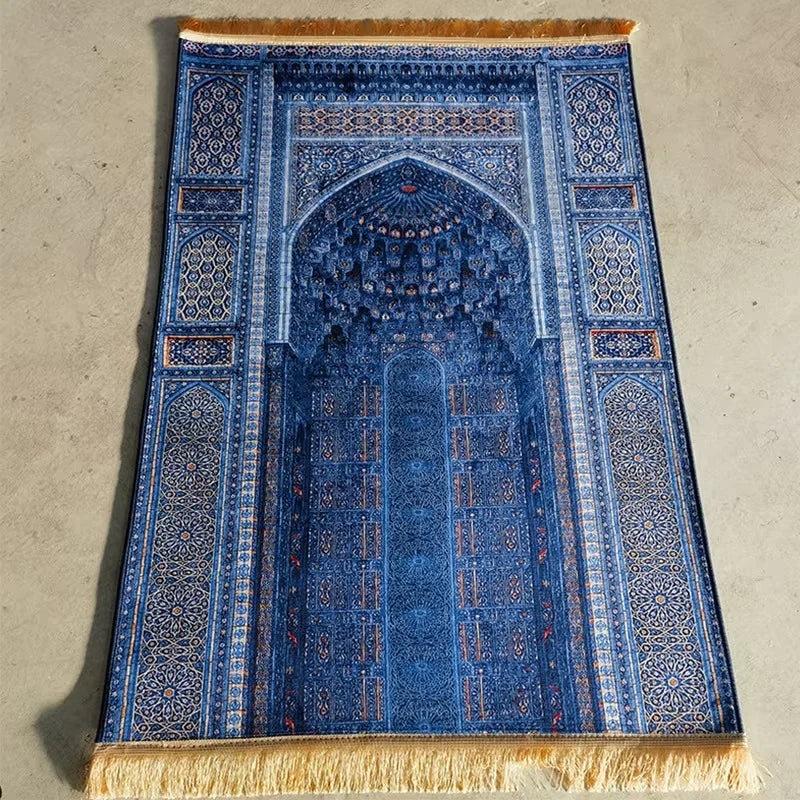 "SPECIAL RAMADAN" VIKAMA Islamic Prayer Rug, Soft and Comfortable; VIKAMA Islamic Prayer Rug, Soft Praying Carpet, Comfortable Muslim Praying Mat for Men and Women, Ramadan or Eid Gift