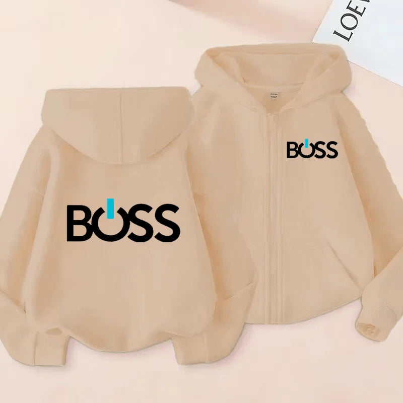 "VETEMENTS" Cardigan à fermeture éclair pour enfants, sweat-shirt à capuche pour garçons/filles 3 à 12 ans