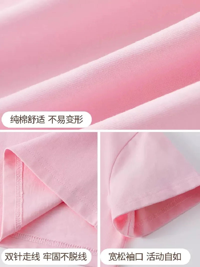 Girls T-Shirt 26 English Letter A B C D Children Fashion Flower T Shirt Kids  Custom Name Letter Summer Purple Clothes