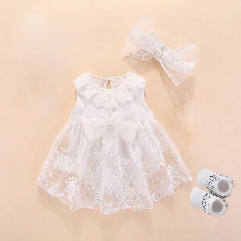 New born baby girl clothes&dresses summer pink princess little girls clothing sets for birthday party 0 3 months robe bebe fille