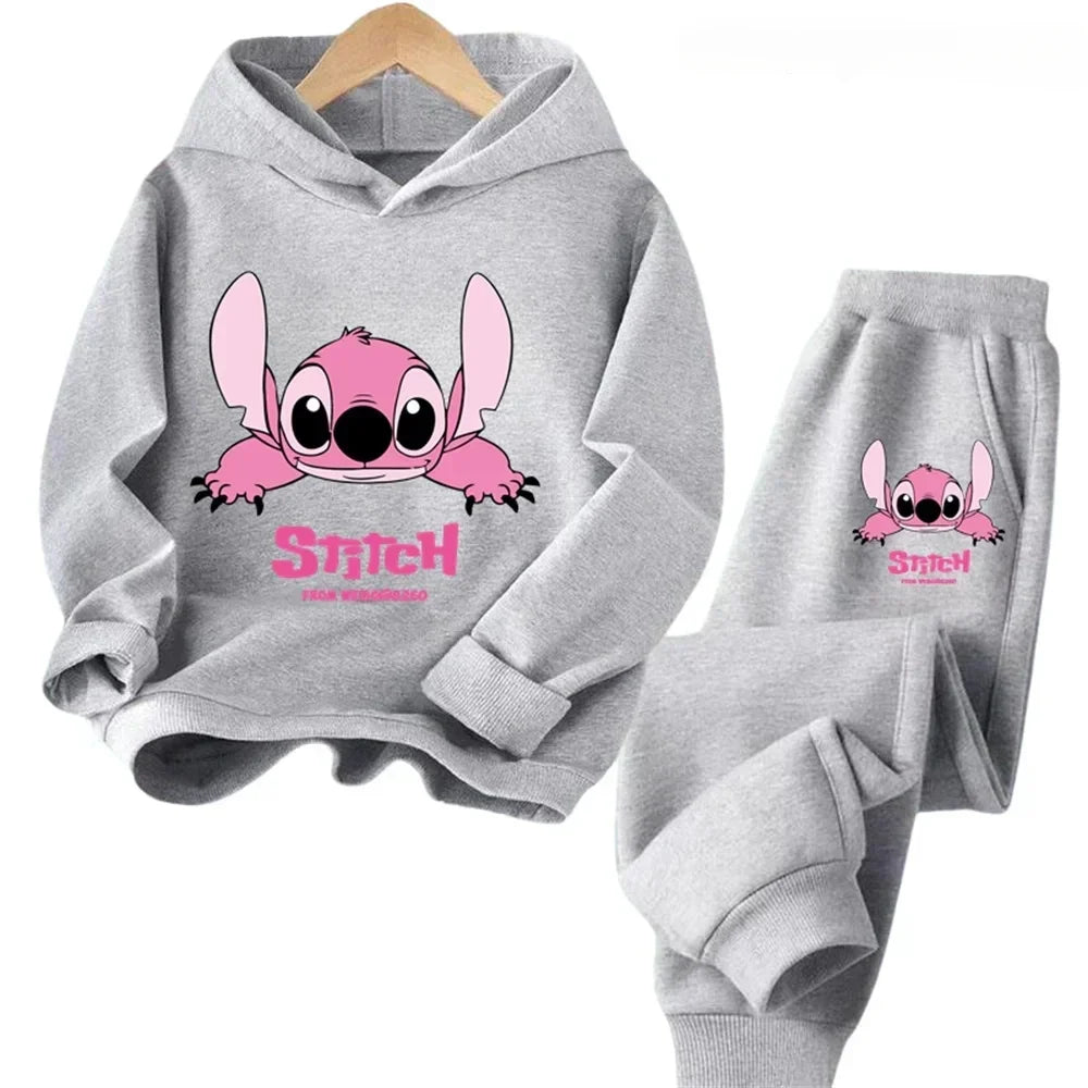 "VETEMENTS" NOUVEAU Sweat à capuche Stitch pour enfants, pull décontracté à motif dessin animé, garçons/filles
