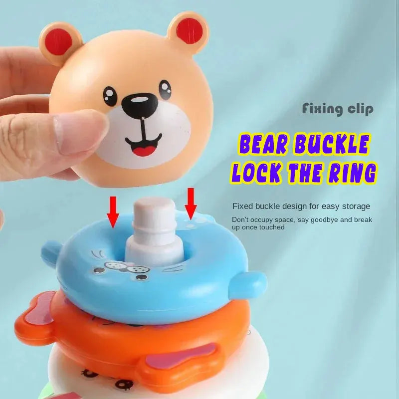 "JOUET" Nouveaux jouets pour bébés de 0 à 12 mois : puzzle pyramide