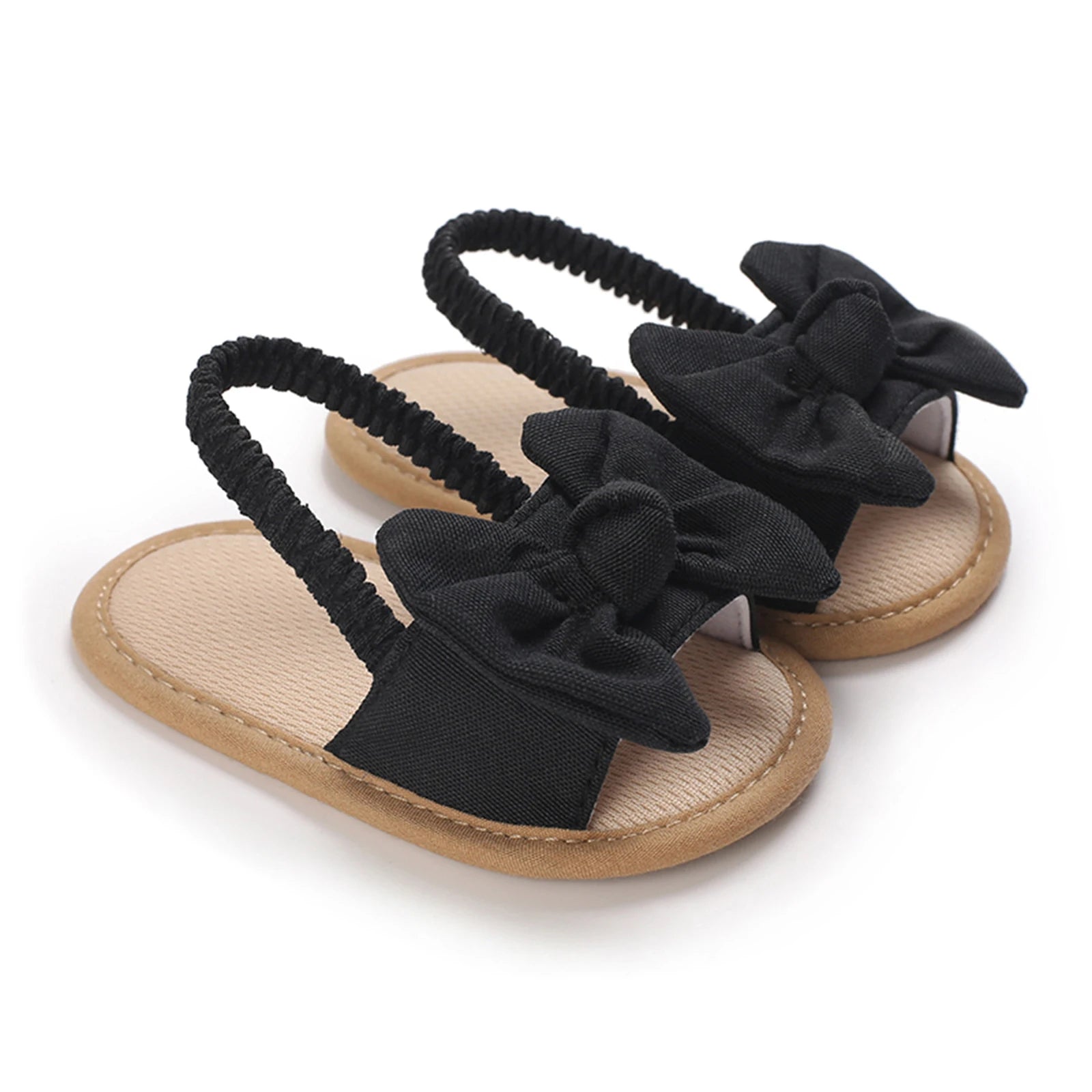 Cute Bowknot Baby Sandals for Girl Shoes Summer Princess Soft Sole Non-slip Open Toe Walking Infant Shoes for Beach Slippers