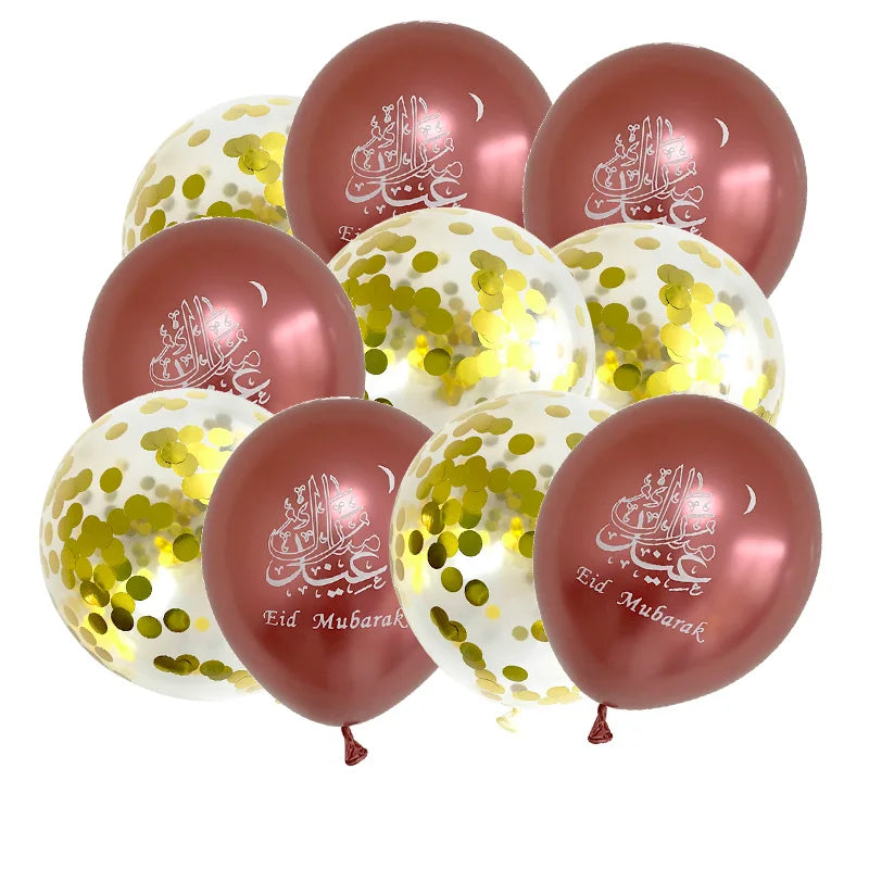 "SPECIAL RAMADAN" 10 pièces Eid Mubarak ballons en Latex ballons Ramadan Kareem décoration Ramadan Mubarak musulman islamique Festival fête bricolage décorations