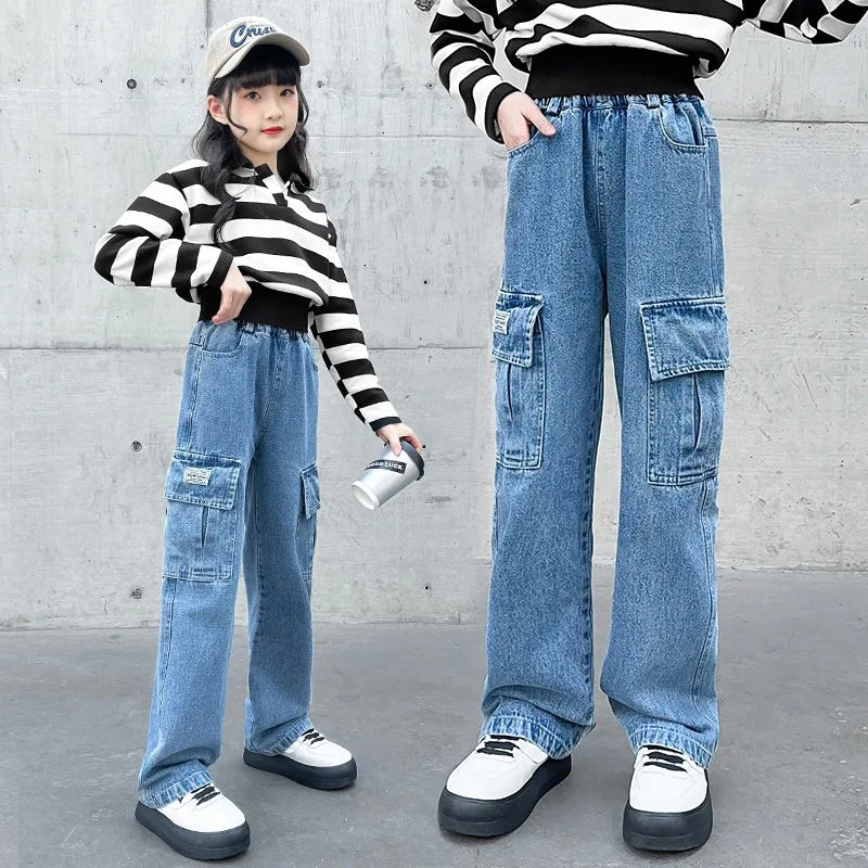 "VETEMENTS" Vêtements pour enfants, pantalons filles, jeans en Denim