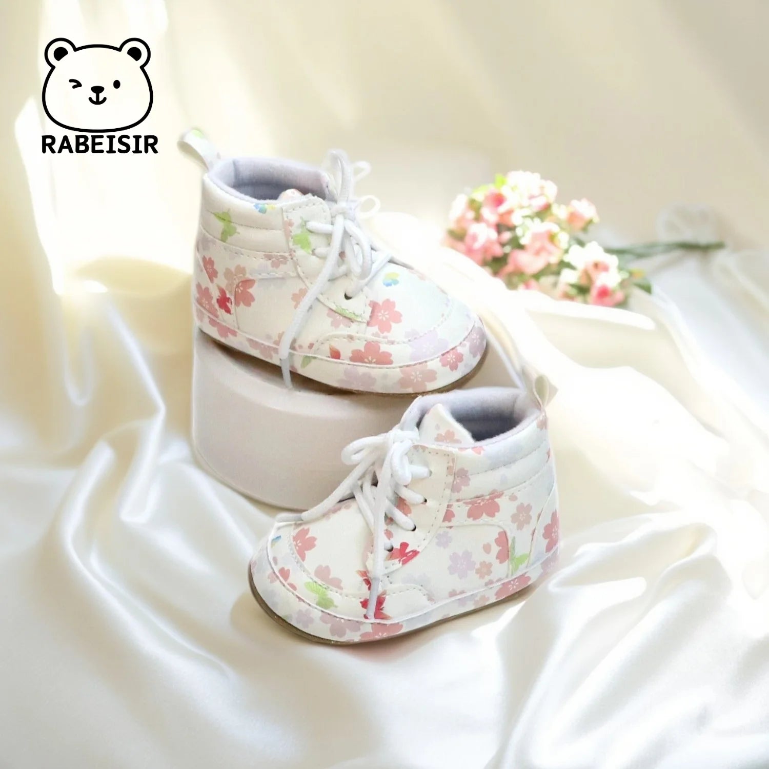 "CHAUSSURE" Baskets pour bébé fille, chaussures montantes, respirantes, antidérapantes