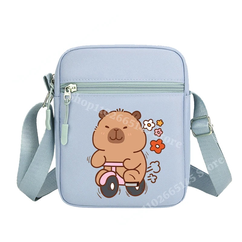 Capibara Crossbody Bag Kids Kawaii Capybara Shoulder Bag Girls Boys Travel Messenger Pouch New Outdoor Sport Purse Children Gift