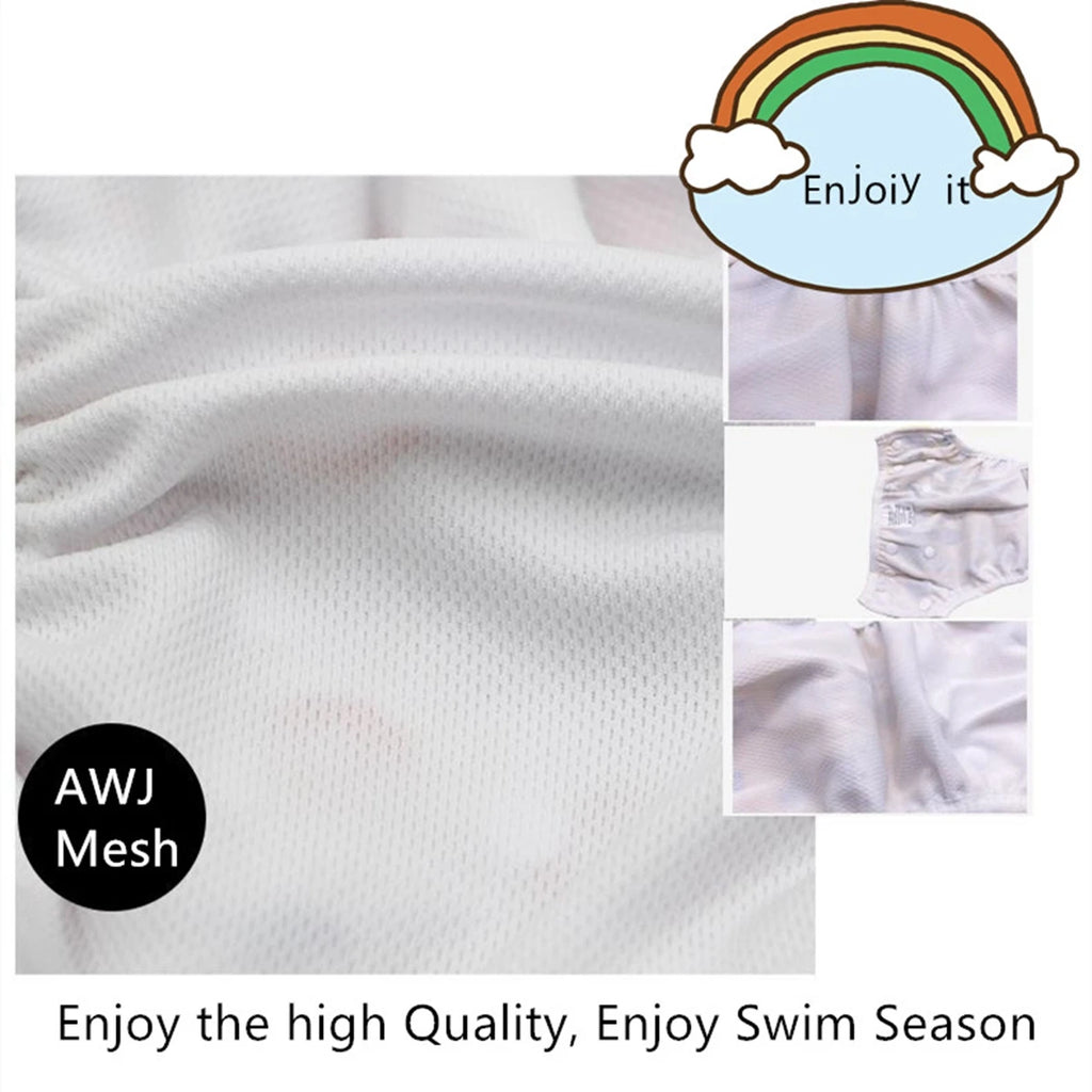 "ACCESSORY" Reusable, washable, and adjustable baby swim diaper (1 piece) for swimming lessons, baby shower gift, large size, baby boy or girl; 1pc Baby Swim Diapers Reusable Washable Adjustable for Swim